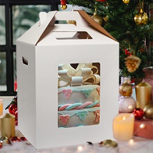 Customizable Cake Packaging Boxes CMYK / Pantone Printing Services Custom Needs