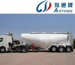 Dual Line Braking System Bulk Cement Tank Semi Truck Trailer for Limestone