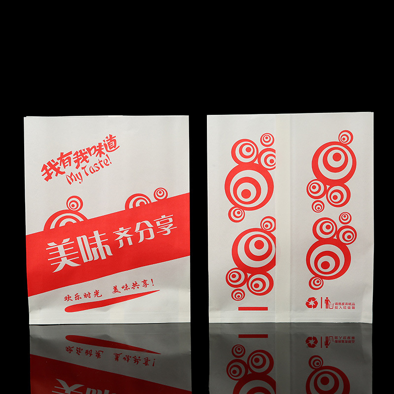Oil Proof Food Grade Bbq Kraft Paper Bag With Your Own Logo Print For OLIVE OIL Style
