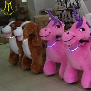 China Hansel amusement theme park equipment walking elecitric ride on unicorn factory