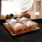 Supermarket Dessert Chocolate Candy Glass Split Trays