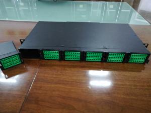 China 144f Fiber Optic Patch Panel Rack Mount With Cassette factory