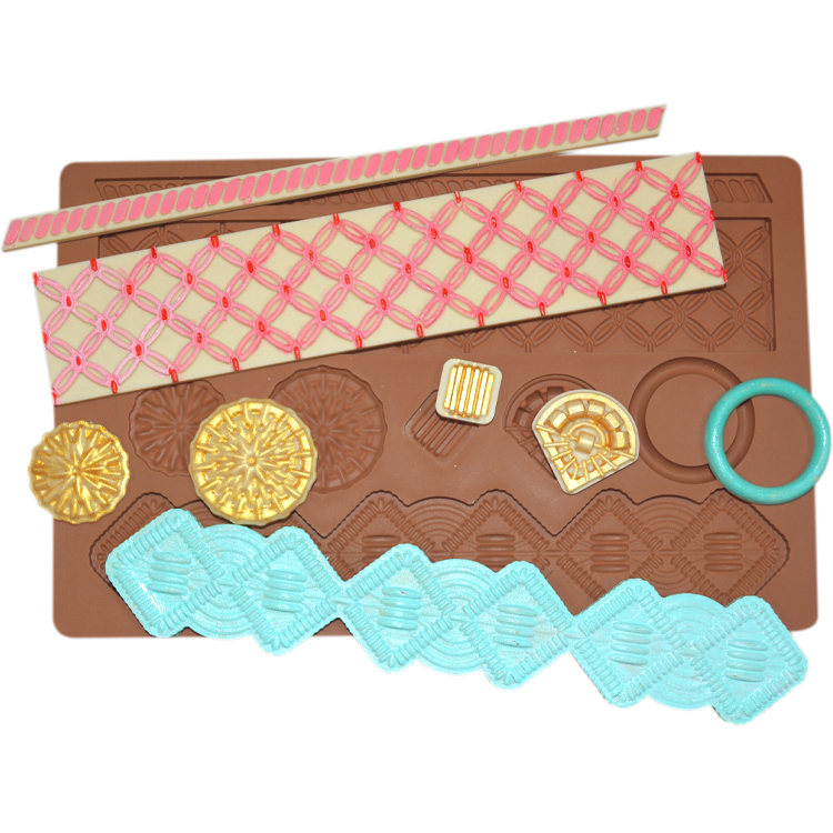 Lace Silicone Baking Utensils Food Grade Craft Furniture Cake Decorating Tools