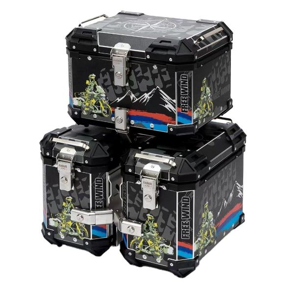 Aluminum Alloy Motorbike Side Delivery And Rear Box For Adult Suitable For All