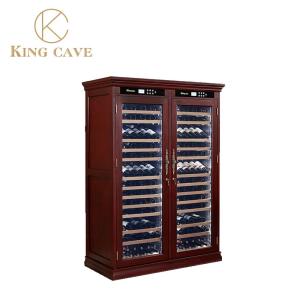 China Reagan Wooden Wine Cooler Cabinet Counter Wine Fridge Adjustable Shelves factory