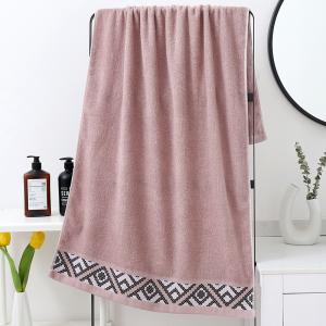China High Water Absorption Plain Dyed 100% Cotton Bath Towels for Home Hotel Spa Ect factory