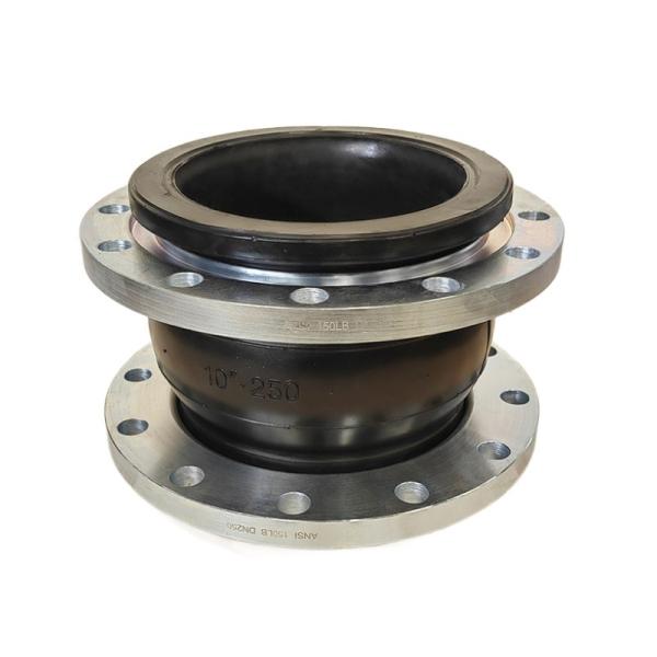 Single Sphere EPDM Rubber Expansion Joint with Carbon Steel galvanized Flange Pipe Fittings