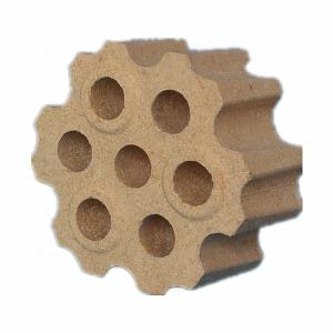 China 48% 80% Al2O3 7 Holes Fireclay Refractory Checker Bricks with 1.0% MgO Content factory