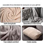 Cape Cozy Throw Plush Oversized Hooded Blankets Hooded Tv Blanket