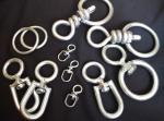 Hardware fittings, Metal Ring, Metal Dee, Metal hook, Metal swivel with