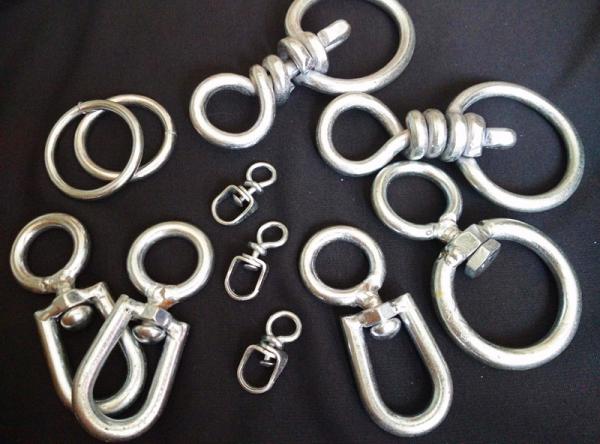 Hardware fittings, Metal Ring, Metal Dee, Metal hook, Metal swivel with
