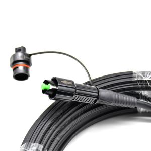 China IP68 SC APC 1F G657A2 Fiber Drop Cable Pigtail 100m factory
