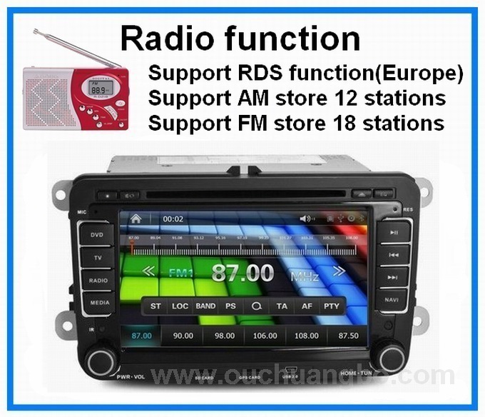 Car dvd for Volkswagen Magotan Tiguan Touran with radio gps system bluetooth TV OCB-8613