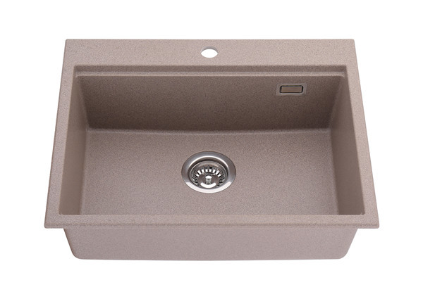 26 Inch Black Single Bowl Drop-in Granite Kitchen Sink/Quartz Sink