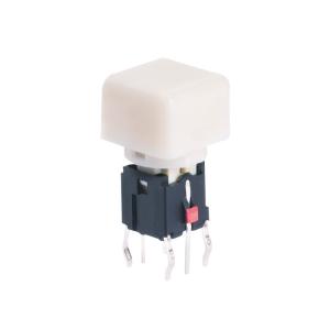 China Mini SPST Illuminated Push Button Switch IP40 With Cube Cap factory