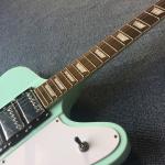 High quality custom electric guitar, rosewood fingerboard, Light green electric