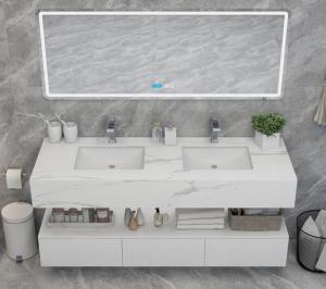 China Wear Resistant Polished Bathroom Vanity Countertops factory