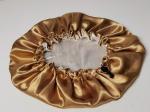 Ladies Double Layer Vendors Satin Hair Bonnet Reversible For Sleep