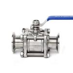 DN20-DN300 Sanitary Stainless Steel 3pcs Ball Valve with Tri Clamp Connection