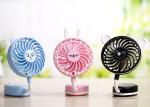 Usb 1200mah Rechargeable Battery Powered Fan Foldable Eco - Friendly Material