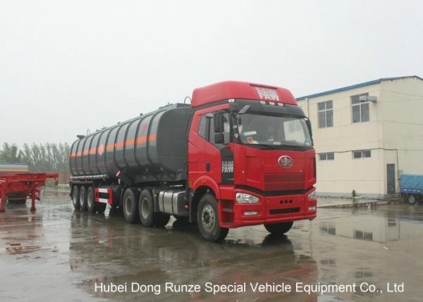 30000L -45000L Capacity Chemical Tanker Truck for Fluosilicic Acid / Hexafluoros
