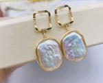 Natural Baroque Pearl Earring Hot Irregular Pearl Earrings for Women Baroque