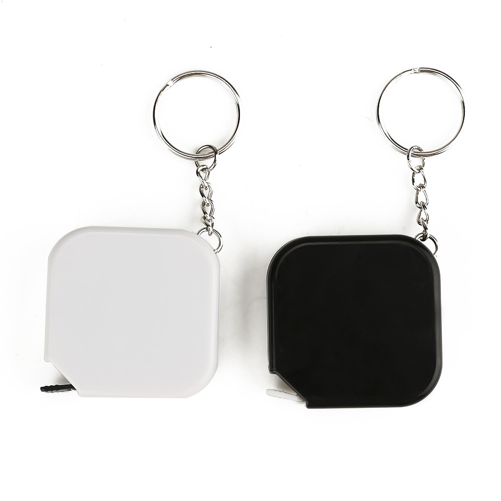 Wintape Name Personalized Handcraft Meter Square Shape Smooth Pull And Retract Mechanism Measures Tape With Keychain
