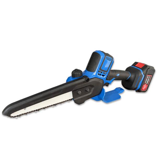 China Efficient Electric 8'' Handheld Mini Chainsaw With Battery Power Source factory