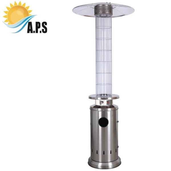 Round Flame Gas Patio Heater Round Gas Flame Patio Heater Glass Tube Patio Flame
