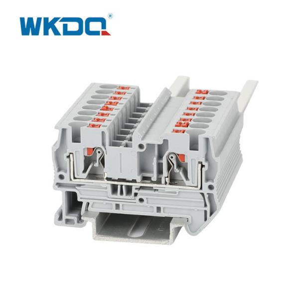 JPT 4 Low Voltage Spring Din Rail Push In Terminal Block Installation Without