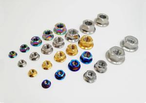 China Gr1 Gr2 Titanium Hex Flange Nut Fastener For Off Road Automobile Motorcycle on sale