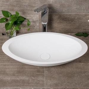 China Elliptic Shape Counter Top Basin / Table Top Wash Basin Eco - Friendly factory