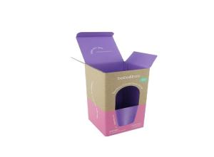 China 4C Printing Customized Glass Tea Cup / Mug Paper Packaging Box factory