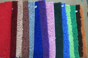 China Chenille floor mat polyester material pile height 12mm factory
