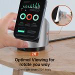 3in1 Dual Coil Wireless Charging Station Hidden Desktop Wireless Charger