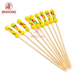 Easily Cleaned ISO9001 10.5cm Bamboo Cocktail Picks