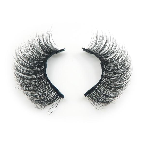 China ODM Black Natural False Eyelashes Magnetic Lashes With Eyeliner factory
