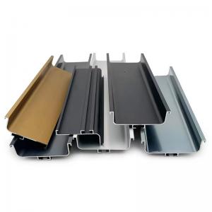 China OEM Aluminium Square Edge Trim Extrusion Door Frame Profiles for Cabinet on sale