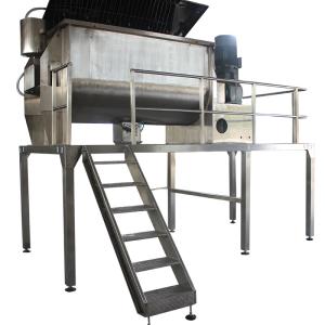 China Flavor Plastic Pellet Ribbon Mixer Machine Short Uniform Time With Mixing Tank factory