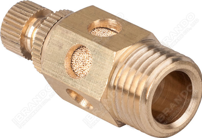 Adjustable Pneumatic Throttle Valve With Silencer Sintered Bronze 2