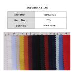 Solid Yarn Dyed 100% Cotton Oxford Shirting Fabric Textile Supply