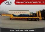 Transport Excavator 3 Axle 40 Ft 60t Semi Low Bed Trailer