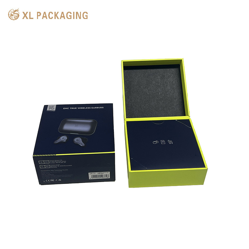 Black Paper Electronics Earphone Packaging Box Mobile Bluetooth Packaging Box