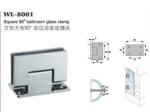90 degree double pack heavy duty stainless steel glass clamp & glass door