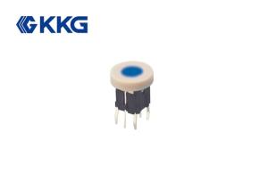 SGS Approved Illuminated Round Rocker Switch , Touch Button Light Switch
