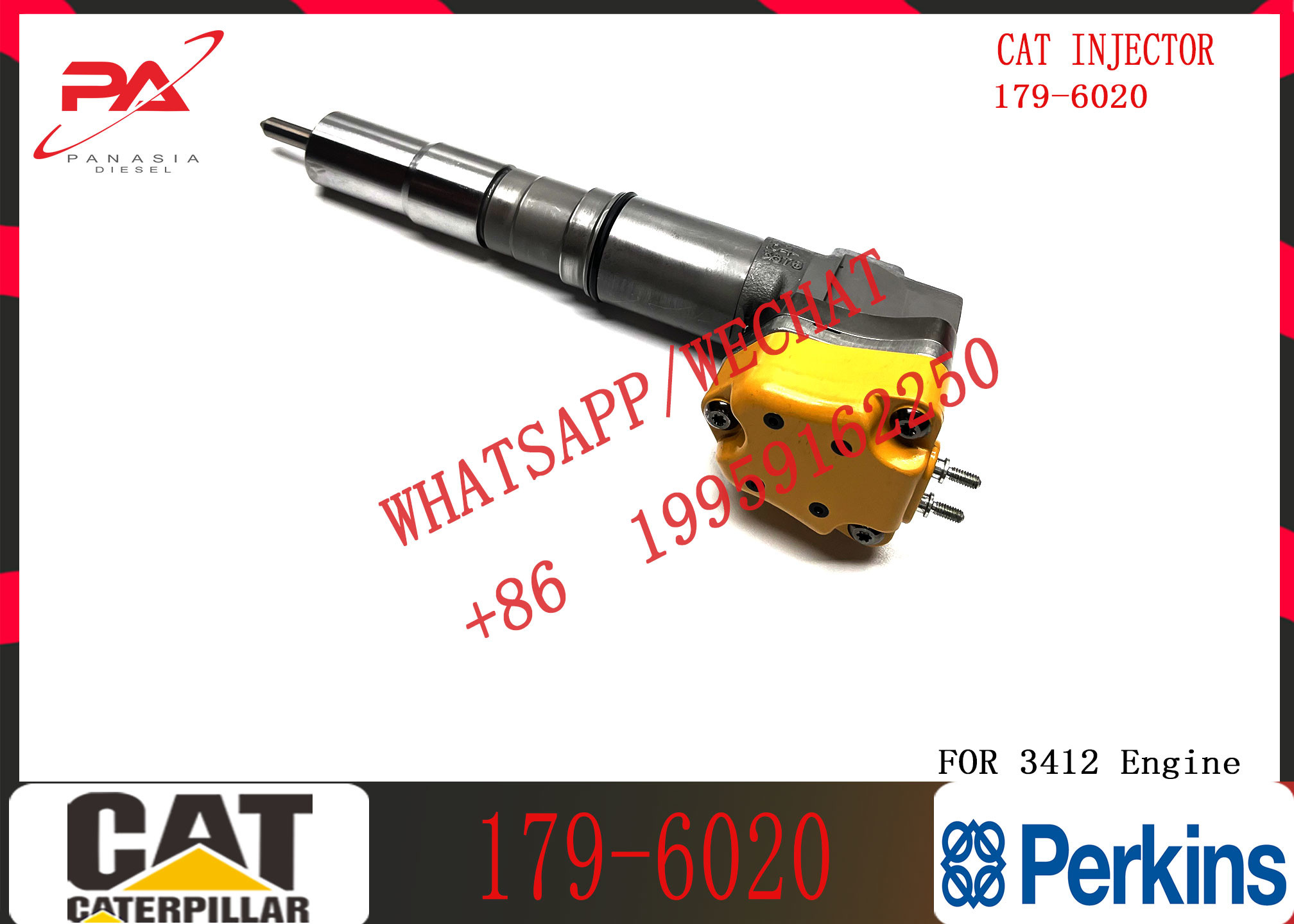 Common rail injector fuel injecto 179-6020 20R-4148 232-1171 232-1183 4CR01974 169-7408
