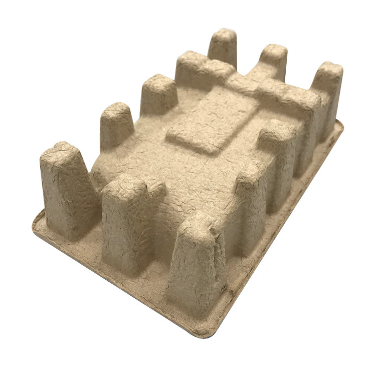 Smoothly Biodegradable Moulded Pulp Tray Customized Box Inner Packaging Insert