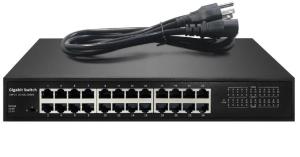 China Unmanaged Ethernet 24 Port POE Switch , 24 Ports Full Gigabit Switch factory