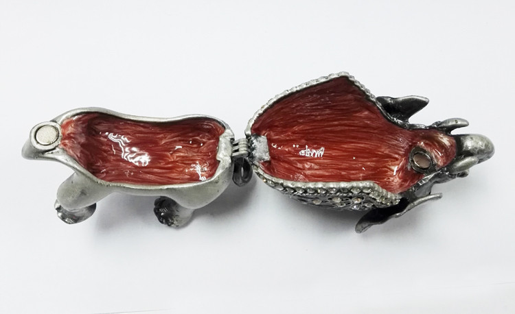 Gift Jewelry Box Elephant Shape Trinket Box Alloy Jewelry Box