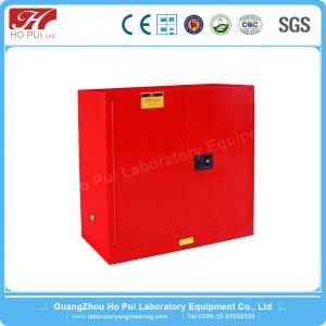 China 350 LBS Steel Vertical Flammable Safety Cabinet For Harmful Gas Storage factory
